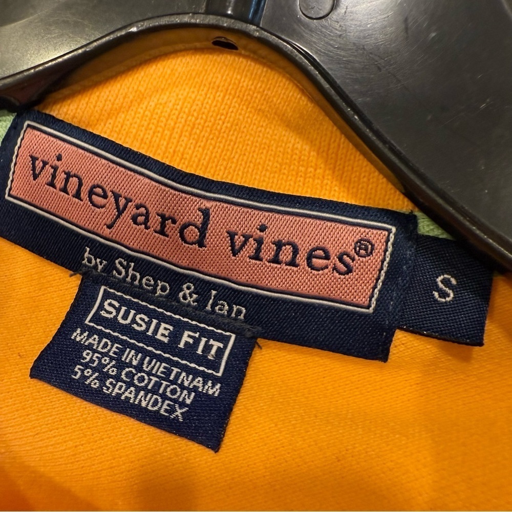 Vineyard Vines Susie Fit Womens Orange Short Sleeve Polo Shirt Size Small NWOT - Picture 5 of 11